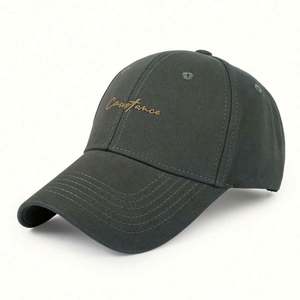 Gorra de Béisbol de Alta Calidad con Visera Rígida, Protección Solar, 6 Paneles, 100% Algodón, Patrón Común con Letras Bordadas en 3D y Hebilla Metálica - Product Image 5