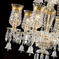 Lustre en cristal luxueux sur mesure VH, fabriqué en usine pour hall d'hôtel, salle de banquet de mariage, décoration intérieure, hauteur réglable