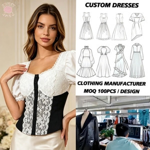 Women <b>Corset</b> Blouse <b>Puff</b> Short <b>Sleeve</b> Sweetheart Neck Contrast Color Fitted Party Dating Going‑out Outerwear <b>Top</b> - Product Image 1