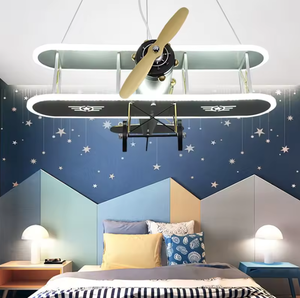 New Design Simple Cartoon Pendant Light Creative Led Children's Airplane Light Unique Kids' Room Decor Lamps - Product Image 5