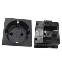 Prise de courant miniature encastrée pour panneau électrique, prise AC, prise EURO, prise industrielle en plastique - Prix de gros