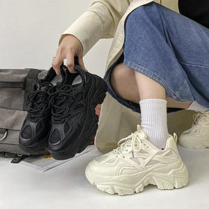 Zapatos de Plataforma Estilo Daddy para Mujer, Primavera-Otoño 2026, con Plataforma, Blancos, Casuales, Deportivos, para Caminar - Product Image 5