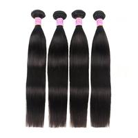 Rambut Manusia Peru Silky Straight Virgin Grosir, Bundel 8-28 Inch, Warna Hitam Alami, Untuk Salon Rambut