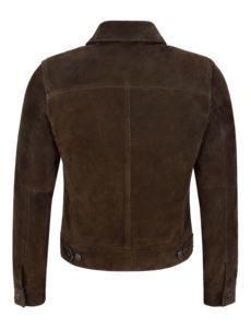 Chaqueta de Mujer de Cuero de Ante Vacuno Marrón 100% Genuino, Corte Clásico, Marca Privada OEM, Venta al Por Mayor, Prenda Exterior de Lujo Minimalista - Product Image 4