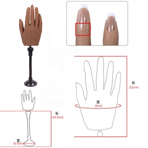 Main d'entraînement en silicone flexible pour la pratique des ongles, modèle d'entraînement aux ongles de haute qualité, multicolores, utilisation en salon, professionnel - Product Image 6