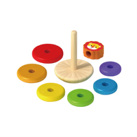 Juguete apilable inteligente de madera Montessori de diseño popular para niños