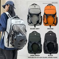 Sac à dos de sport imperméable avec support pour casque et ballon de basket, grande capacité, sac à dos décontracté pour le cyclisme en plein air, pour hommes et femmes