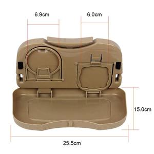 Soporte Universal plegable negro para coche, bandeja de comida, soporte para bebidas, bandeja de mesa para asiento trasero de coche, soporte para teléfono móvil, caja de almacenamiento para coche - Product Image 1