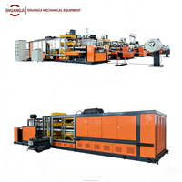 Nouvel équipement commercial SHUANGJI 120 kW pour boîtes à lunch en mousse PS, avec moteur de pompe contrôlé par PLC, formage sous vide automatique haute performance et écologique