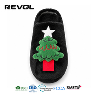 Chaussons d'intérieur chauds et confortables en fausse fourrure, antidérapants, légers, pour l'hiver, en promotion pour les fêtes de Noël