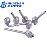 Boquilla de Alta Presión para Máquina CNC, Cabezal de Pulverización, Boquilla de Enfriamiento, Eje Rotatorio, Rosca de Acero Inoxidable, Universal