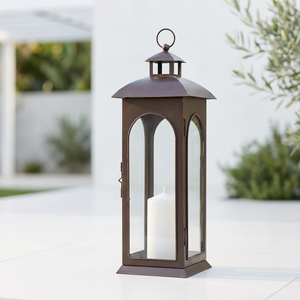 โคมไฟทองแดงโบราณสำหรับตกแต่งบ้านและระเบียงกลางแจ้ง - Product Image 1
