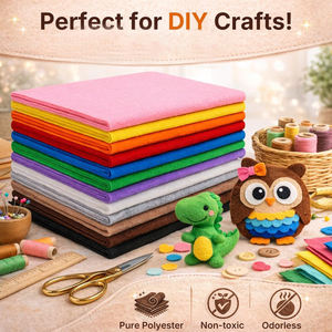 Rouleau <span class=keywords><strong>de</strong></span> feutre non tissé aiguilleté à épaisseur personnalisée, feuilles <span class=keywords><strong>de</strong></span> tissu doux pour l'artisanat, le patchwork, la couture, les costumes - Product Image 4