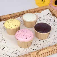 Mainan Squishies untuk Anak-anak, Kue Palsu Slow Rising, Makanan Busa Squishy Jumbo, Squishies Penghilang Stres, Mainan Remas Lucu