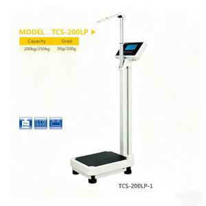 Báscula Digital de Alta Calidad para Peso y Altura, IMC, 200 kg, Báscula Corporal Electrónica con Pantalla LCD para Medir Peso y Altura, Uso Médico - Product Image 2