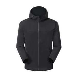 Chaqueta cortavientos con capucha de una sola capa con forro interior para ropa de trabajo al aire libre en invierno - Product Image 3