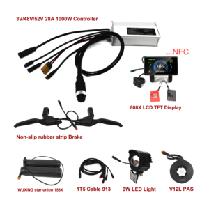 Controlador de bicicleta eléctrica EBKE 28A 48V 52V 750W 1000W Compatible con BAFANG G062 HUB Motor TFT SW900 o 808X NFCDisplay - Product Image 3