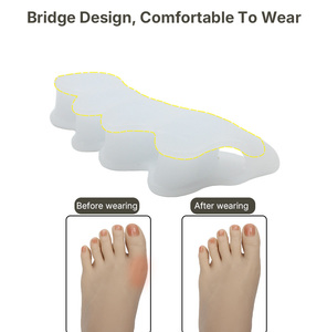 فاصل أصابع القدم الجل لتصحيح تقوس الإصبع الكبير وحماية من التواءات العظمية - Product Image 6