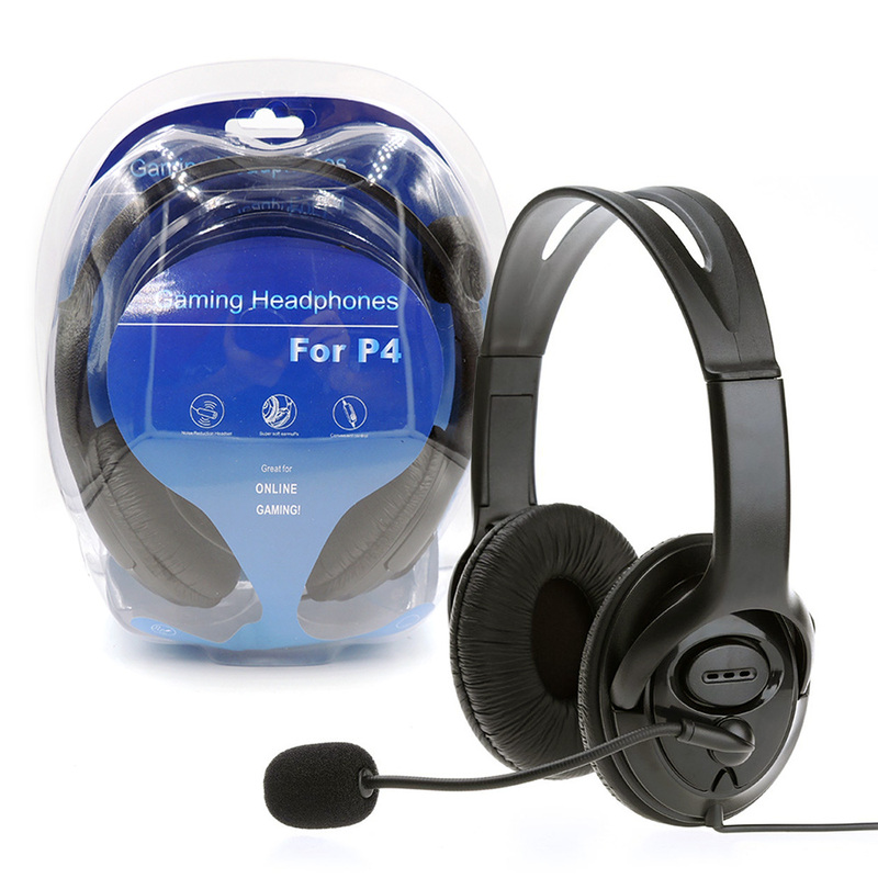 Portable Black Gaming Earphone for PlayStation