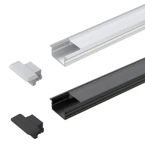 VST Recessed Mounted Thick LED Alu Profile Under Furniture LED Cabinet Light LED Aluminum Bar Match with Diffused PC Cover