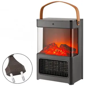 Nouveau chauffage à flamme simulée chauffage électrique ménage salle de bain chauffage cheminée chambre cheminée électrique ventilateur à air chaud