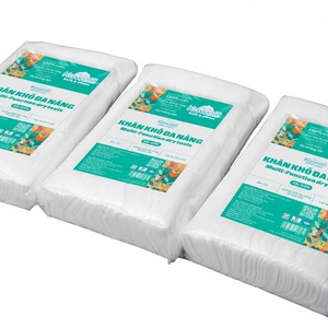 Kawaii Multi-Function <b>Dry</b> Wipes 300 <b>Sheets</b> 180x130mm Antibacterial Non-Woven Extra Soft Flushable Eco-Friendly Individually - Product Image 1