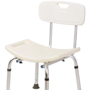 Banc de douche Hengshunhe en alliage d'aluminium avec dossier et accoudoirs, hauteur réglable, équipement de sécurité pour salle de bain - Product Image 2