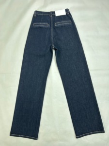 กางเกงยีนส์สีดำลำลองสำหรับผู้หญิงกางเกงยีนส์ขายาว - Product Image 5