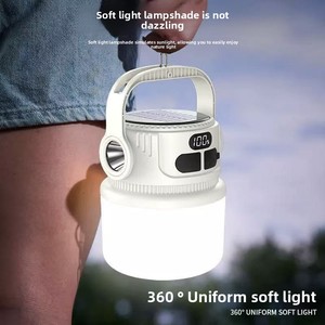 Vente chaude Multi-Fonctionnel Portable Solaire <span class=keywords><strong>USB</strong></span> <span class=keywords><strong>Rechargeable</strong></span> LED Camping Lampes Télécommande Night Market Street Stall Camping - Product Image 2