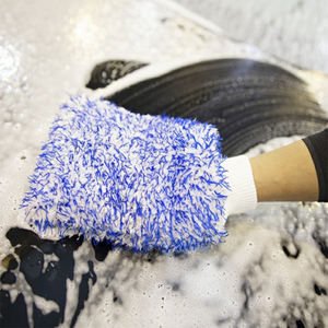 Gants en microfibre de qualité supérieure d'usine Mitaine de <span class=keywords><strong>lavage</strong></span> de voiture sans rayures pour le nettoyage extérieur et intérieur - Product Image 5