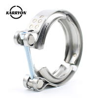 Abrazadera de Banda en V de 75 mm 969-875 04L253725B 1K0253115T con Junta para Audi A5 VW Golf Jetta A6-304 de Acero Inoxidable Marca Karryon