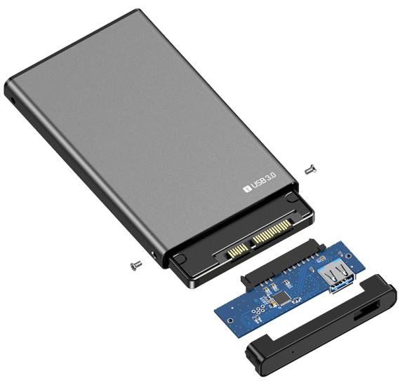 USB 3.0 External Hard Drive Enclosure 2.5 Inch SATA HDD SSD Case Aluminum Portable Hard Disk Box Tool Free UASP