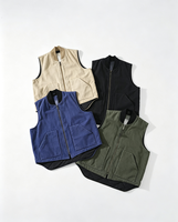 Gilet de travail pour homme en toile de canard robuste, personnalisé avec logo, multi-poches, multicolore, col baseball, doublure matelassée, fermeture éclair, OEM