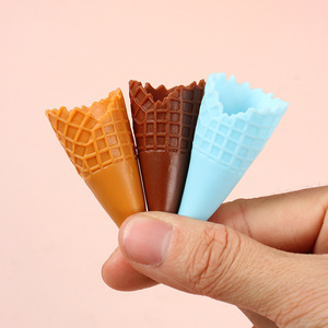 โคนไอศกรีมจำลองขนาดเล็กแบบกรอบ, ฐานโคนไอศกรีม, วัสดุและอุปกรณ์ตกแต่งเคสโทรศัพท์แบบครีม DIY - Product Image 4