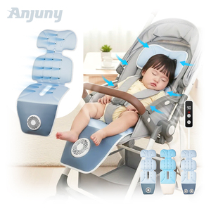 Cojín de Refrigeración para Asiento de Coche para <span class=keywords><strong>Bebé</strong></span> Anjuny AJ-BB01, Innovador, Fresco, con Malla Transpirable 3D, de Poliéster Suave, con Ventilador para Cochecito - Product Image 4