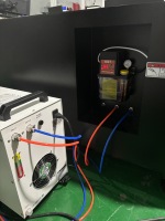 Machine de sablage au laser miroir professionnelle 2KW avec PLC et moteur, haute productivité, sécurité, durable pour la production de verre