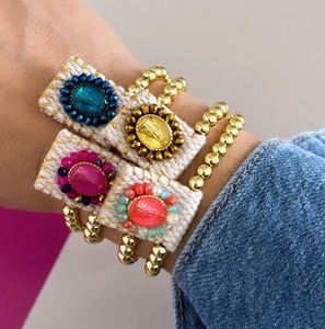 Escapularios Hechos a Mano, Jesús Ajustable, <span class=keywords><strong>DEL</strong></span> <span class=keywords><strong>VALLE</strong></span> VIRGIN, Pulsera para Mujer y Hombre, Joyería - Product Image 6