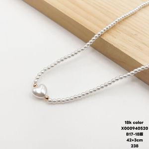 XUPING ジュエリー卸売 金メッキ 韓国風チャーム パールビーズ レディースネックレス - Product Image 2