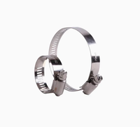 Colliers de serrage réglables en acier inoxydable poli de type américain pour tuyaux