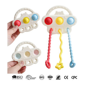 <span class=keywords><strong>Mordedor</strong></span> educativo suave para bebés, los mejores juguetes extraíbles para recién nacidos, cómodo silicona de grado alimenticio para chupar y masticar - Product Image 1