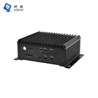 Mini PC Industrial Intel J6412 de Fábrica, DDR4 8GB, 256GB de Almacenamiento, Cuádruple LAN, 6 COM RS232 485, Sin Ventilador