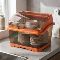 Égouttoir à vaisselle en plastique pour armoire de cuisine, rangement et séchage, gain de place, grande capacité, vente en gros, approvisionnement en vrac