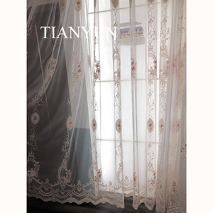 Disegni fantasiosi decorazione per la casa ricamata floreale Voile finestra trasparenti Tulle <span class=keywords><strong>tende</strong></span> soggiorno <span class=keywords><strong>camera</strong></span> <span class=keywords><strong>da</strong></span> <span class=keywords><strong>letto</strong></span> decorazione - Product Image 4