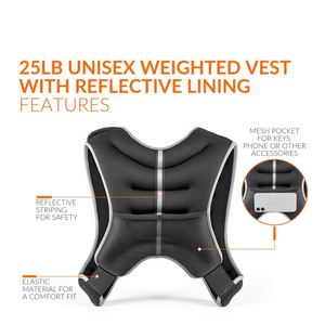 Chaleco con peso de poliéster de 5-10 kg, ideal para entrenamiento en gimnasio, fitness, táctico, ajustable y personalizable, chaleco con peso de arena para correr y entrenar. - Product Image 4