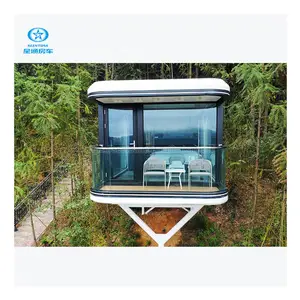 28m2 Modular Sleeping Pod Night Prefab Portable Mobile container casa de lujo Space Capsule House