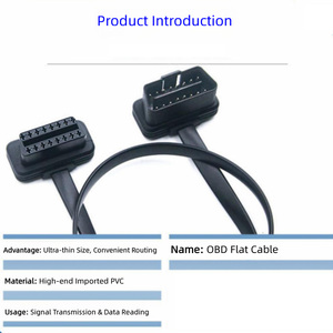 Câble d'extension OBD Y-Splitter Prix Usine - Connecteur Mâle 16 Broches 12V Double Femelle pour Diagnostic Simultané de l'ECU - Product Image 2