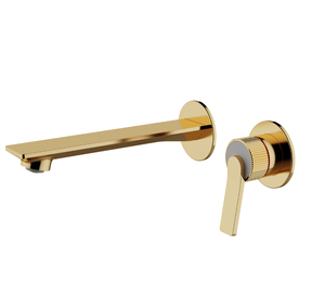 Robinet mitigeur de lavabo CUPC en laiton doré, à <span class=keywords><strong>deux</strong></span> poignées, 3 trous, pour salle de bain - Product Image 2