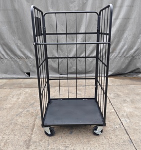 Meistverkaufter Schwerlast-Trolley-Käfig Faltbarer Rollcontainer Lagerwagen Logistik-Stahlhandwagen Transportkarren - Product Image 4