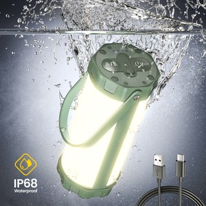 Lámpara de Camping LED Recargable, Portátil, Resistente al Agua IP68, de Larga Duración (80 Horas), Personalizable OEM, para Senderismo y Emergencias - Product Image 1