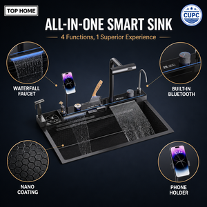 Set Lavello da <span class=keywords><strong>Cucina</strong></span> Multifunzionale Smart Waterfall in Acciaio Inox 304, Lavelli da <span class=keywords><strong>Cucina</strong></span> Moderni in Acciaio Inossidabile - Product Image 3